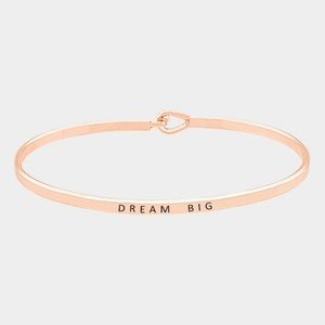 DREAM BIG Engraved Mantra Bracelet